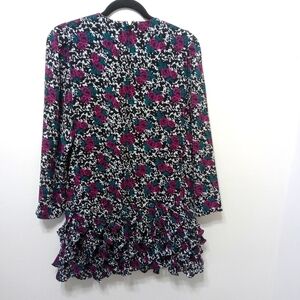 Liz Roberts Long Sleeves Floral Ruffle Dress